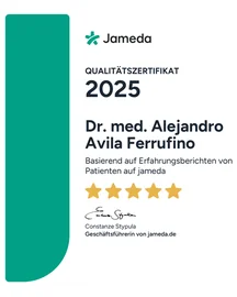 Jameda Qualitätszertifikat 2025